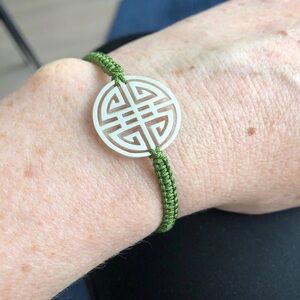 Caroline Roussel Jewelry. Friendship longevity bracelet. Handmade.